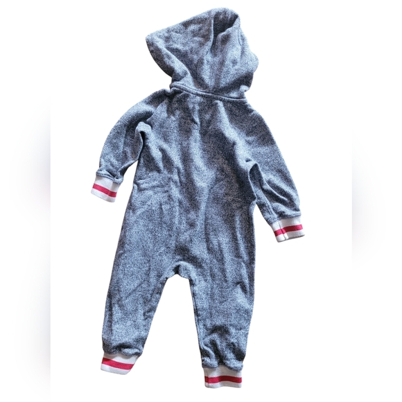 Roots Cabin Toddler Romper 12-18 salt and pepper - Picture 3 of 9